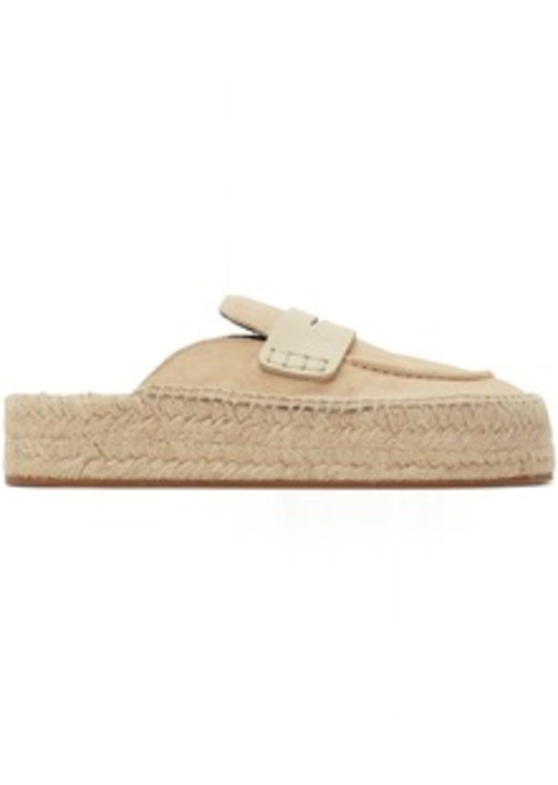 JW Anderson Beige Suede Espadrilles