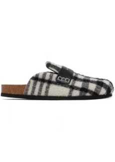 JW Anderson Black & White Check Loafers