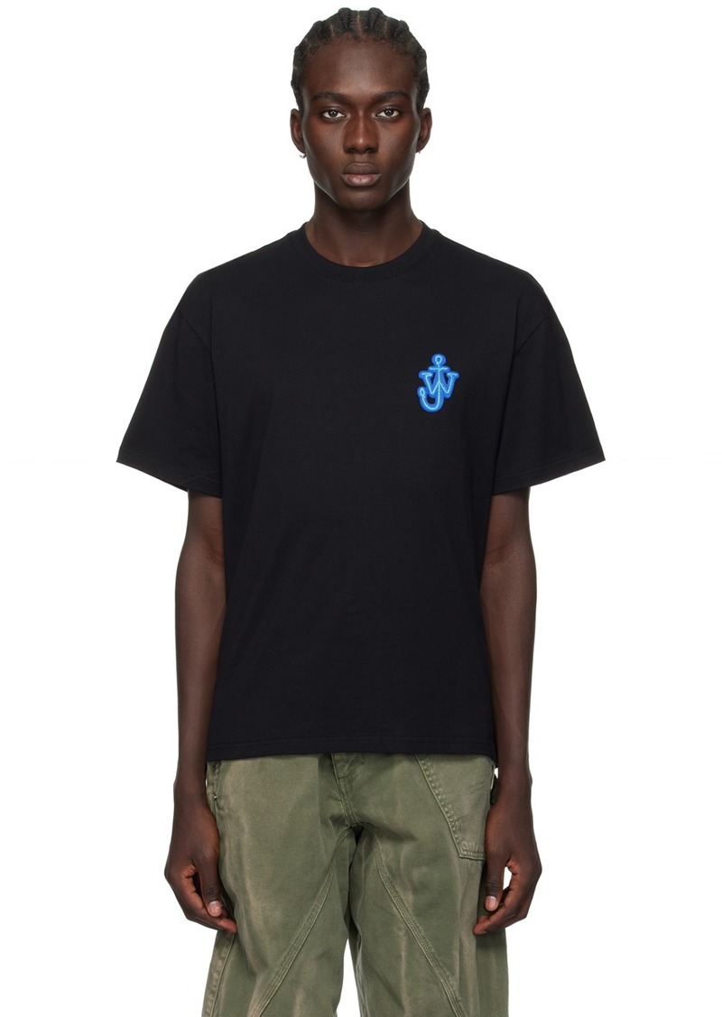 JW Anderson Black Anchor Patch T-Shirt