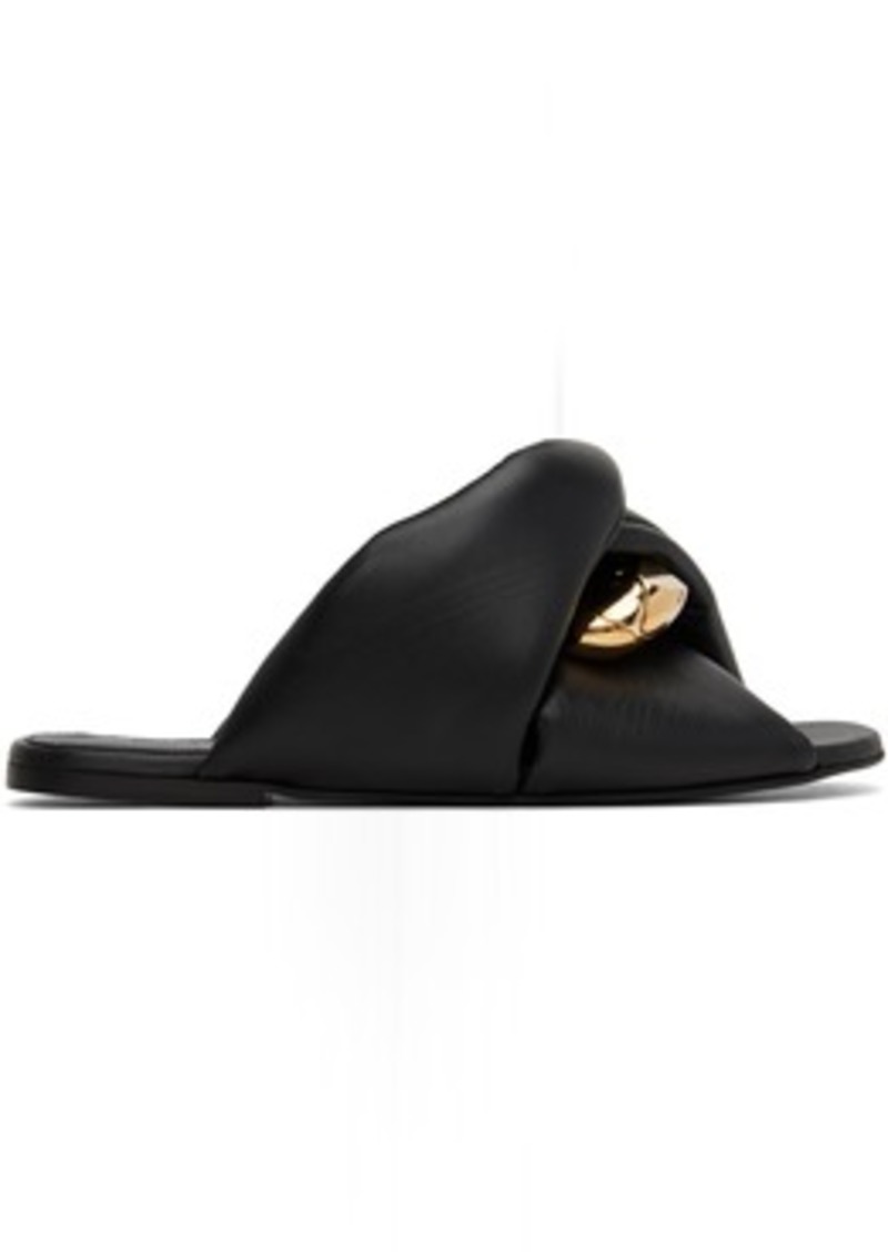 JW Anderson Black Chain Twist Sandals