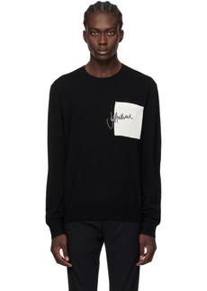 JW Anderson Black Embroidered Sweater