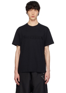 JW Anderson Black Embroidered T-Shirt