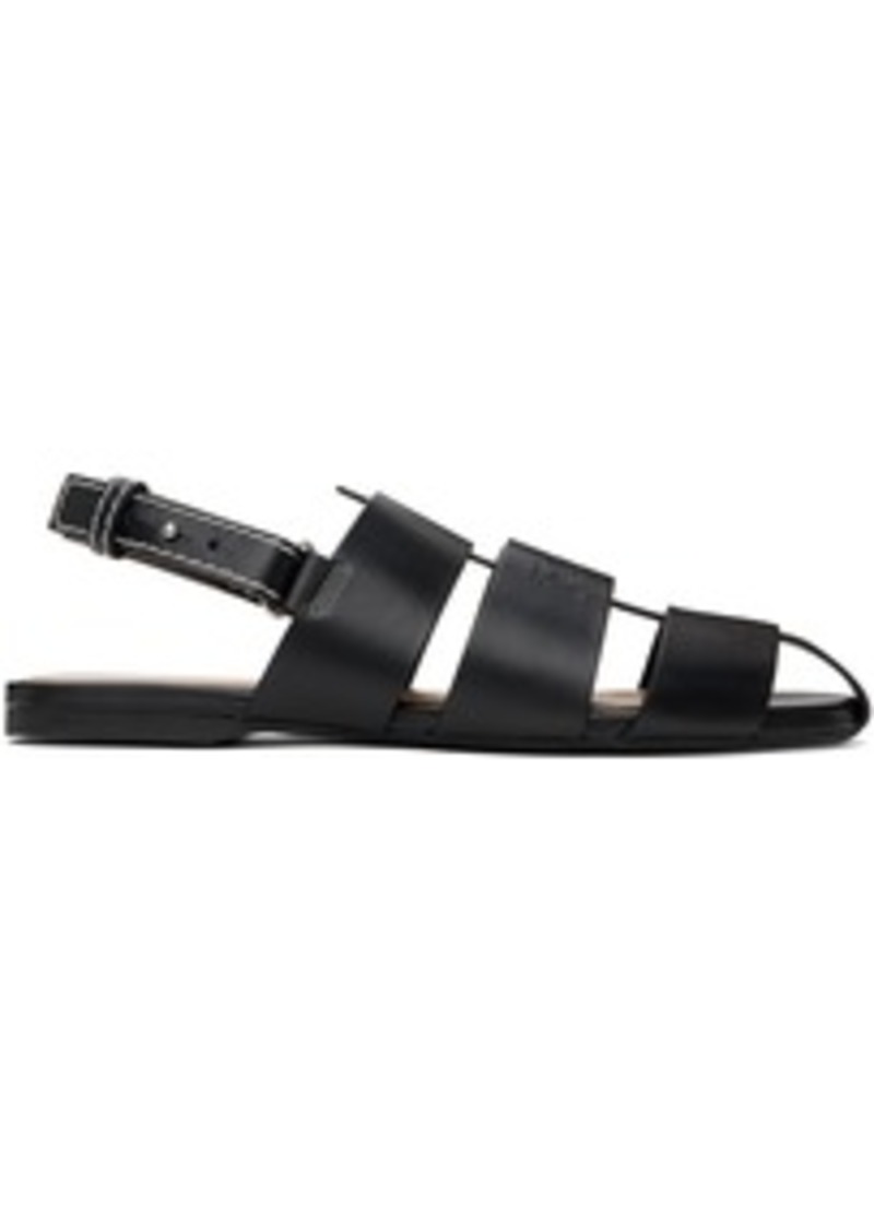 JW Anderson Black Fisherman Sandals