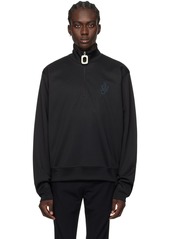 JW Anderson Black Half-Zip Sweatshirt