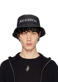 JW Anderson Black Logo Bucket Hat