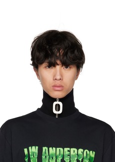 JW Anderson Black Neckband Scarf