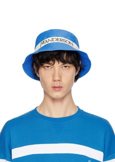 JW Anderson Blue Logo Bucket Hat