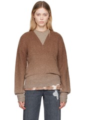 JW Anderson Brown Gradient Sweater