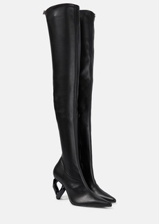 JW Anderson Chain over-the-knee leather boots