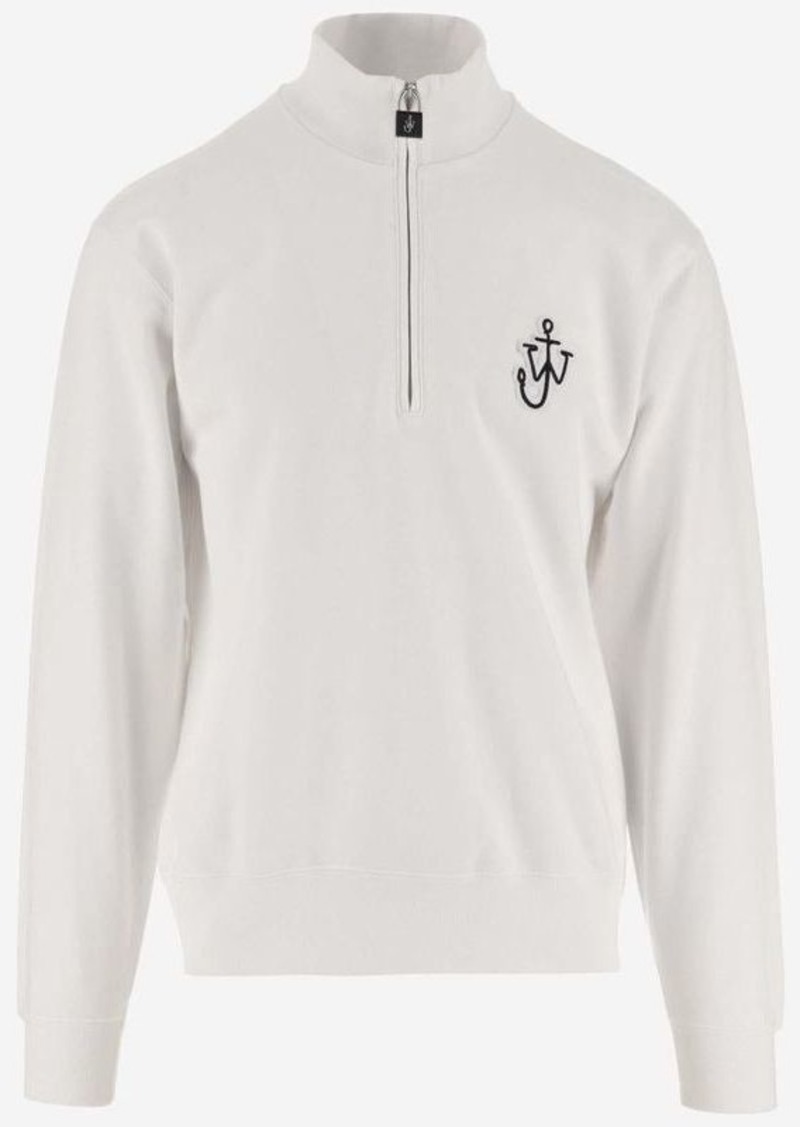 JW Anderson J.W. ANDERSON COTTON SWEATSHIRT WITH LOGO PATCH