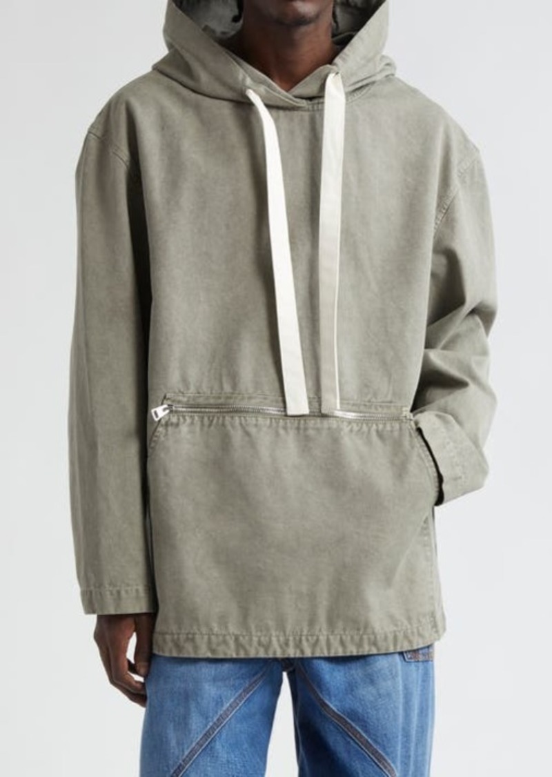JW Anderson Garment Dyed Cotton Hoodie