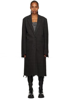 JW Anderson Gray Distressed Coat