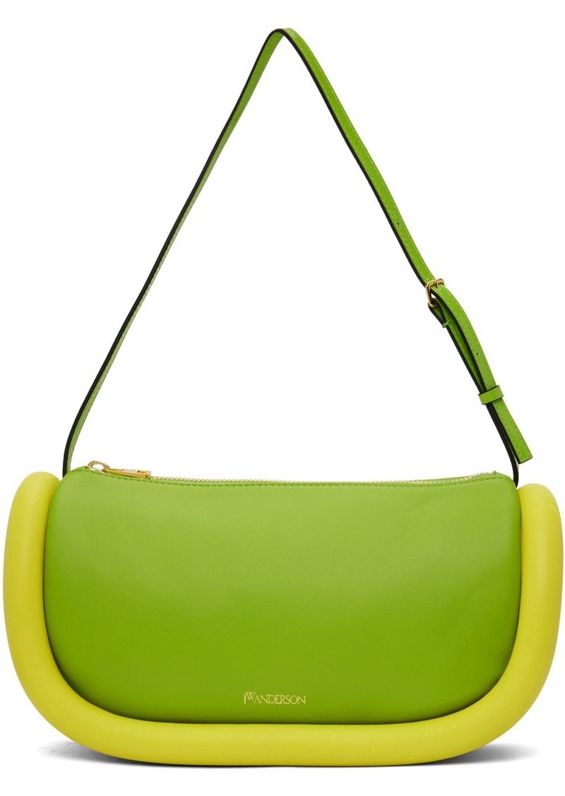 JW Anderson Green & Yellow Bumper Moon Bag