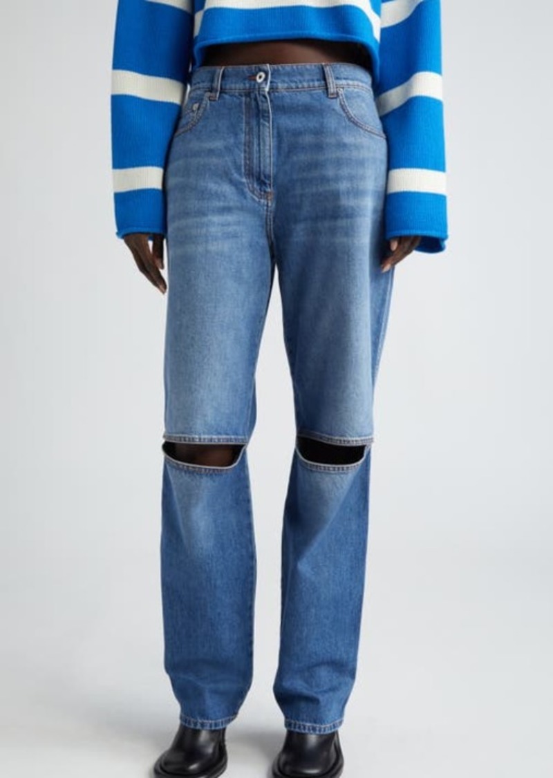 JW Anderson Knee Cutout Jeans
