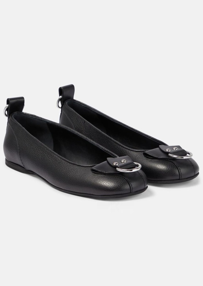 JW Anderson Lock leather ballet flats