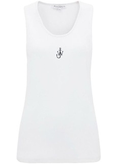 JW Anderson J.W. ANDERSON logo-embroidered ribbed-knit top