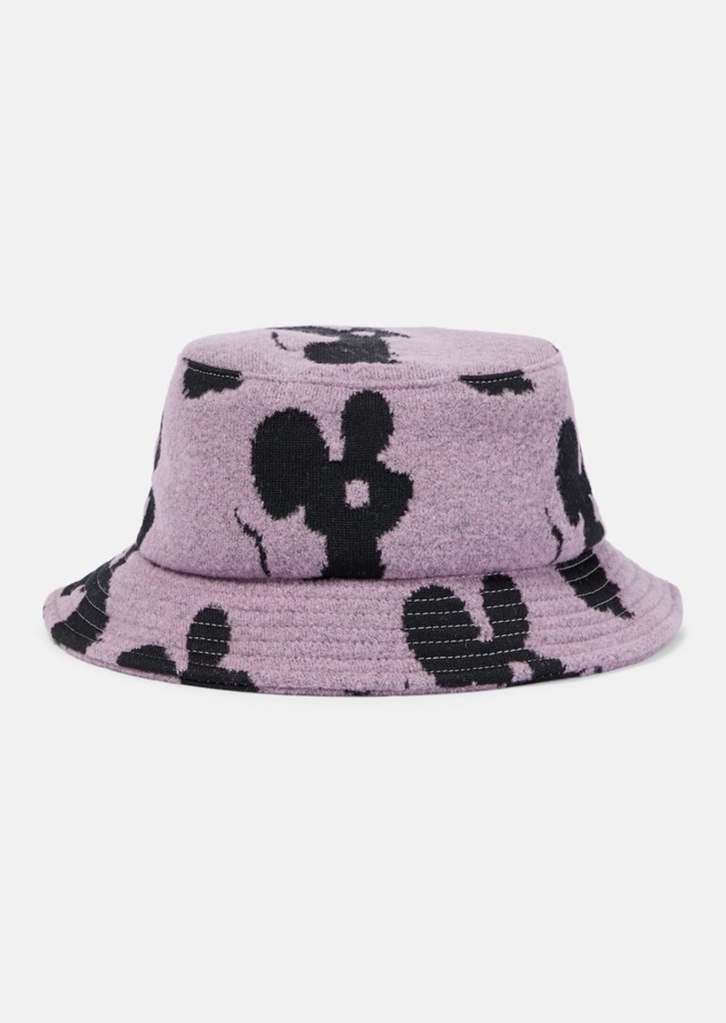 JW Anderson Logo wool-blend bucket hat