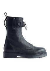 Jw Anderson Men's Punk Lock Zip Up Combat Boots