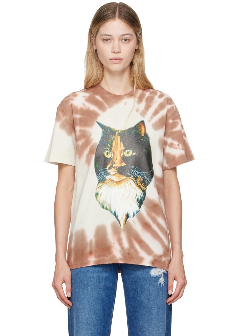 JW Anderson Multicolor Cat Print T-Shirt