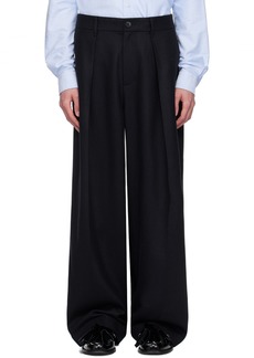 JW Anderson Navy Pleated Trousers