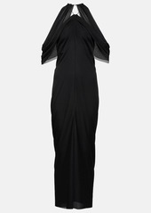 JW Anderson Off-shoulder draped midi dress