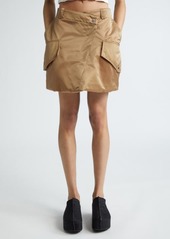 JW Anderson Padded Satin Cargo Miniskirt