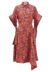 JW Anderson Paisley-print satin-twill dress