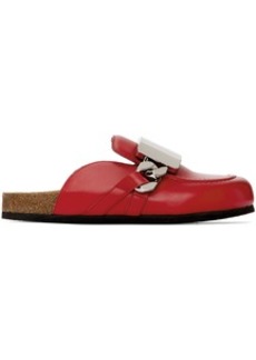 JW Anderson Red Gourmet Chain Mules