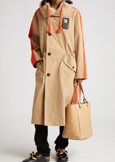 JW Anderson SIM Card Patch Hooded Colorblock Parka
