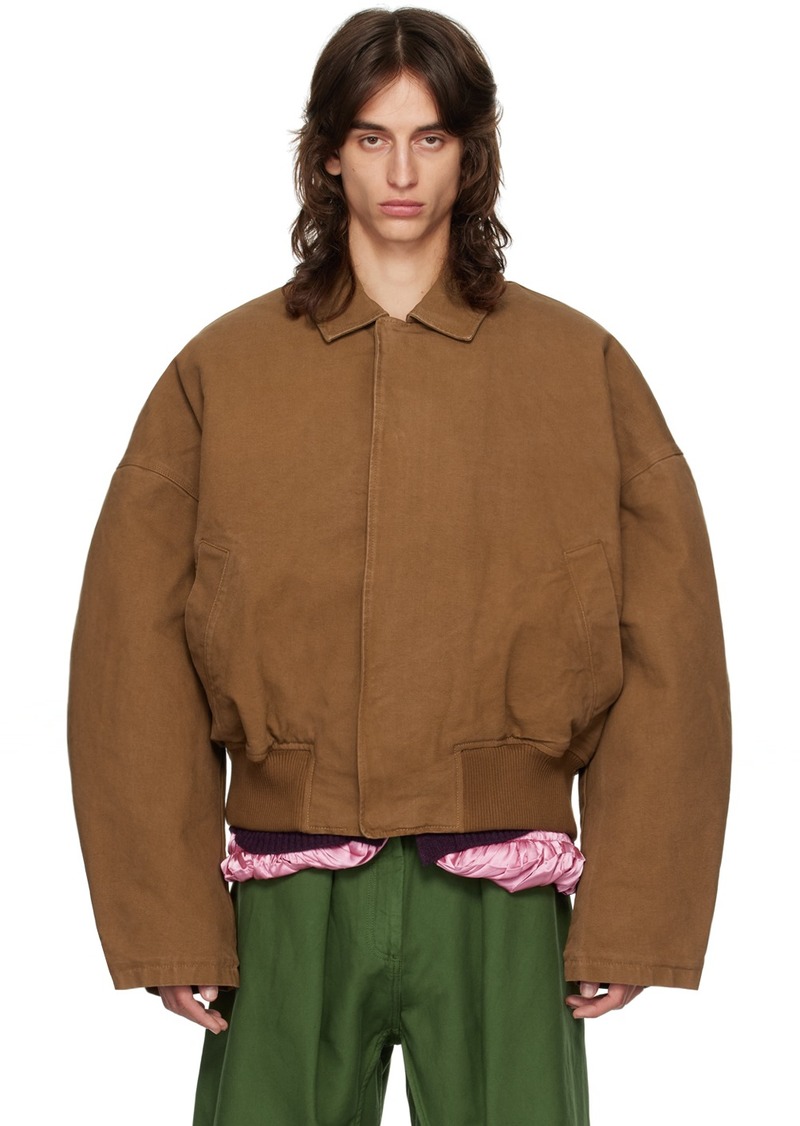 JW Anderson Tan Dropped Shoulders Jacket