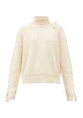 JW Anderson Threaded cable-knitted alpaca and yak-wool sweater