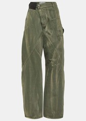 JW Anderson Twisted high-rise straight jeans