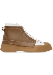 JW Anderson White & Brown Trainer Sneakers
