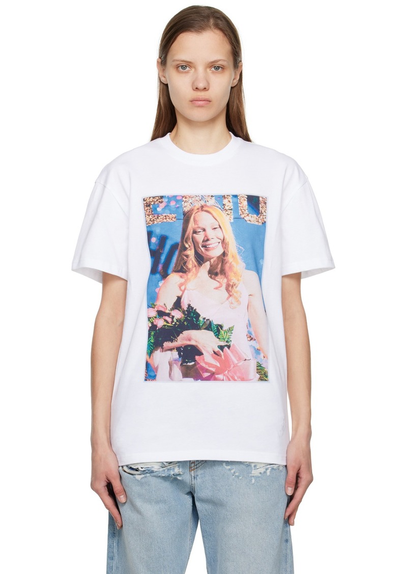 JW Anderson White Carrie-Prom T-Shirt