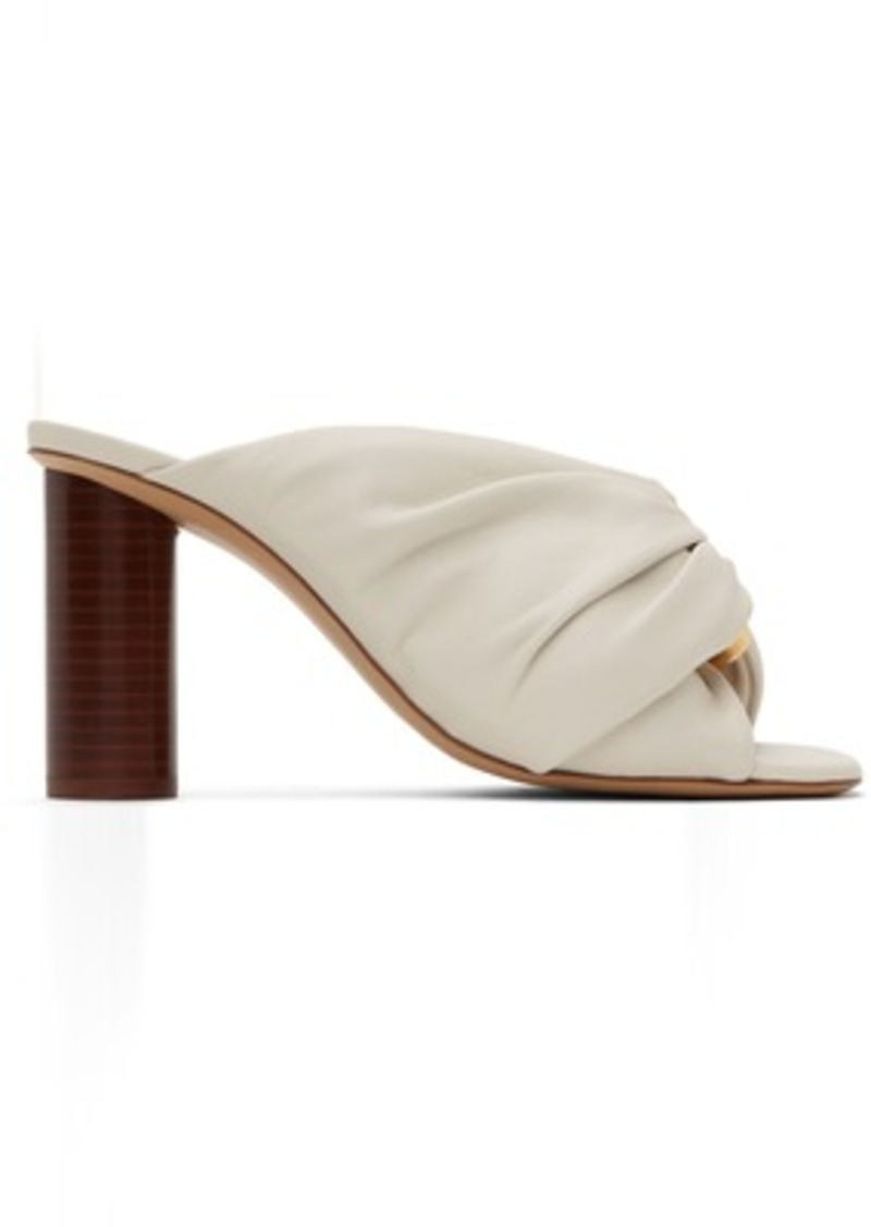 JW Anderson White Corner Leather Heeled Sandals