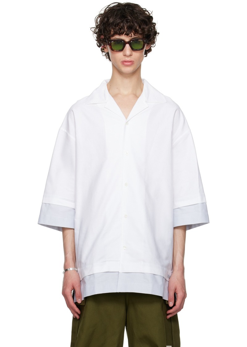 JW Anderson White Double Layer Shirt