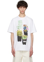 JW Anderson White Flower Pot T-Shirt