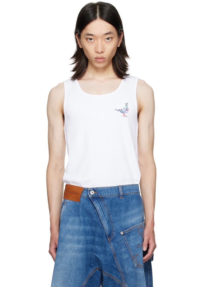 JW Anderson White Pigeon Tank Top