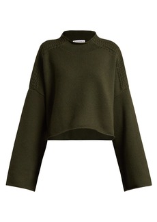 JW Anderson Wool and cashmere-blend cropped sweater