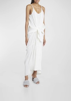 JW Anderson Knot-Front Sleeveless Maxi Dress