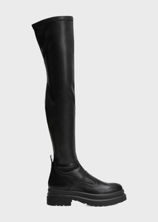 JW Anderson Leather Over-The-Knee Legging Boots