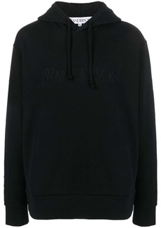 JW Anderson logo-embroidered cotton hoodie