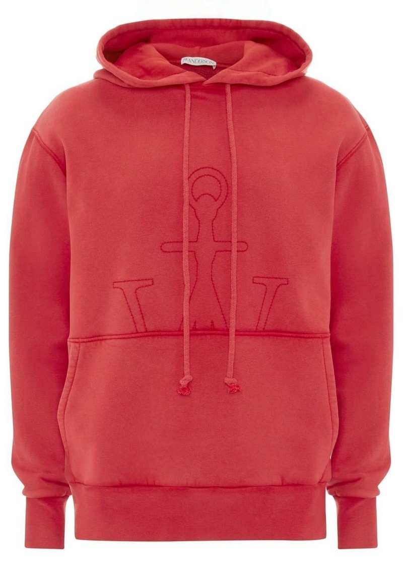 JW Anderson logo-embroidered hoodie