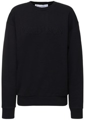 JW Anderson Logo Embroidery Cotton Jersey Sweatshirt