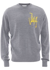 JW Anderson logo-intarsia merino-wool jumper