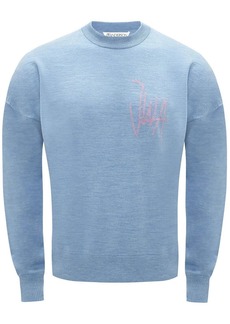 JW Anderson logo-print crew neck sweatshirt
