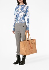 JW Anderson logo-print faux-leather tote bag