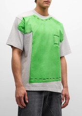 JW Anderson Men's Clay Trompe L'oeil Printed T-Shirt