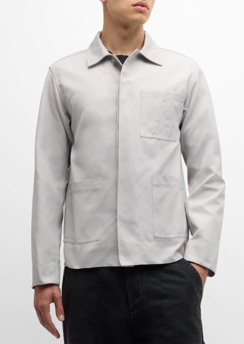 JW Anderson Men's Contrast-Seam Chore Jacket