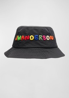 JW Anderson Men's Logo Embroidery Bucket Hat